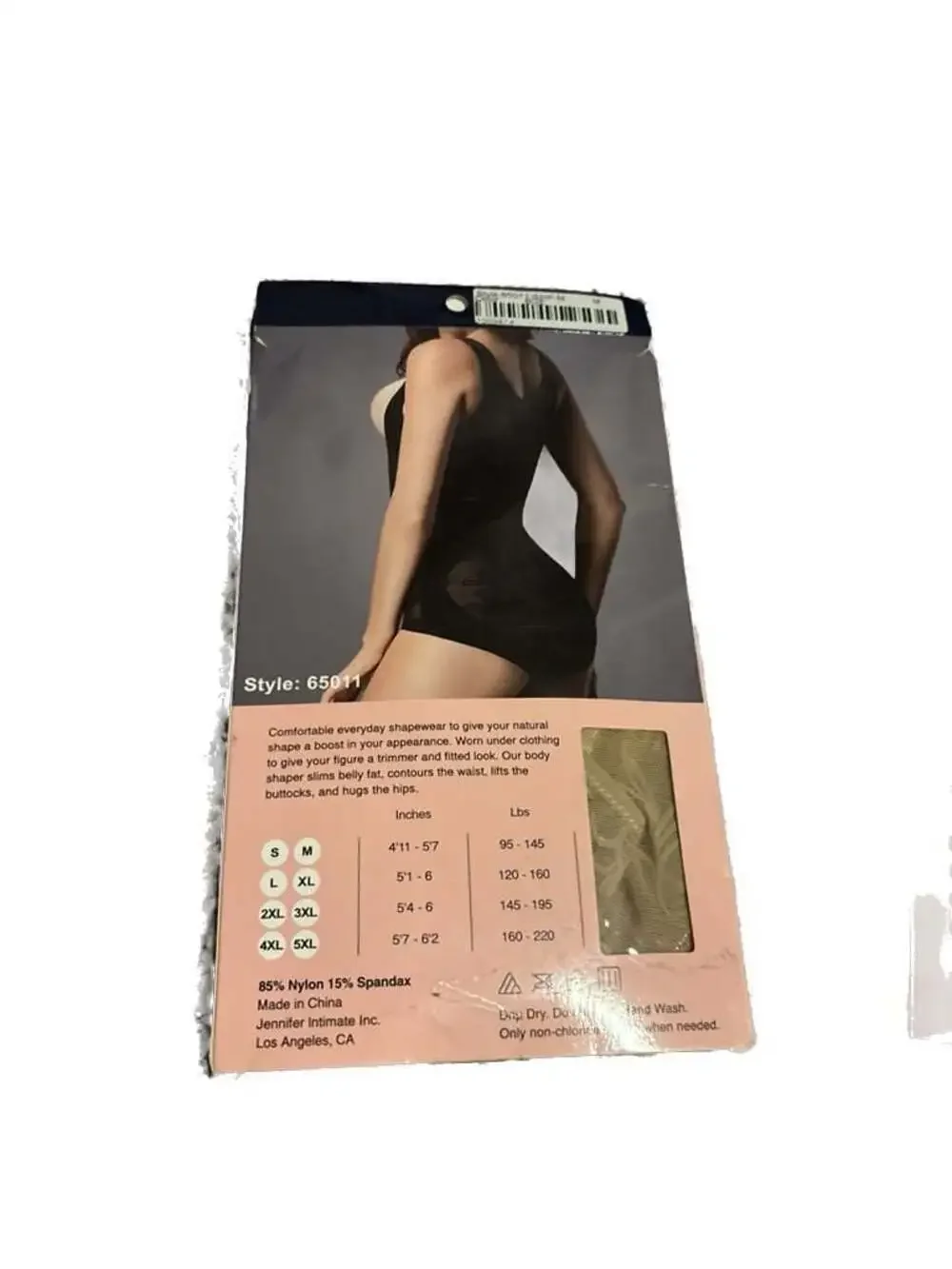 Jennifer Shapewear  Open Bust Body Shaper Bodysuit 4-Pack